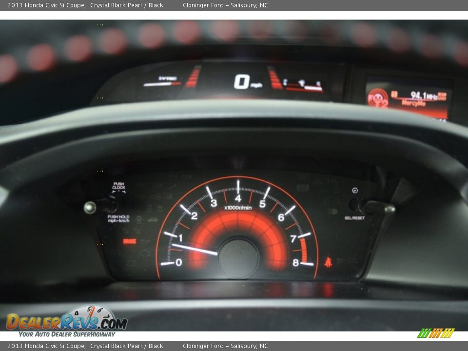 2013 Honda Civic Si Coupe Crystal Black Pearl / Black Photo #27