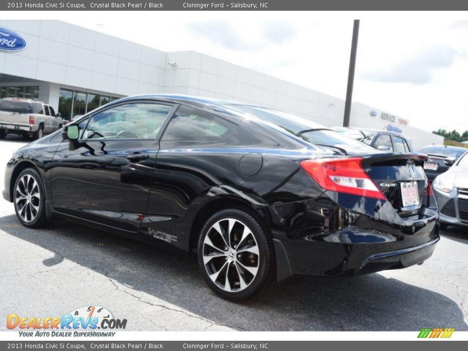 2013 Honda Civic Si Coupe Crystal Black Pearl / Black Photo #29