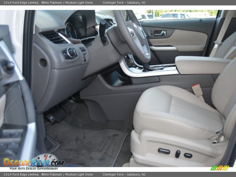 2014 Ford Edge Limited White Platinum / Medium Light Stone Photo #6