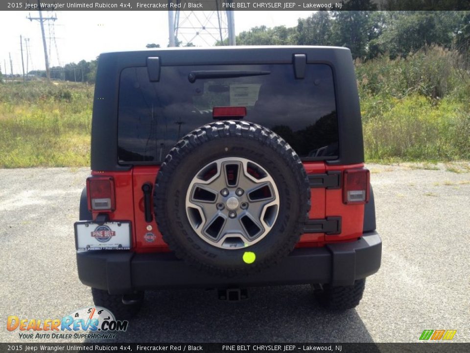 2015 Jeep Wrangler Unlimited Rubicon 4x4 Firecracker Red / Black Photo #5