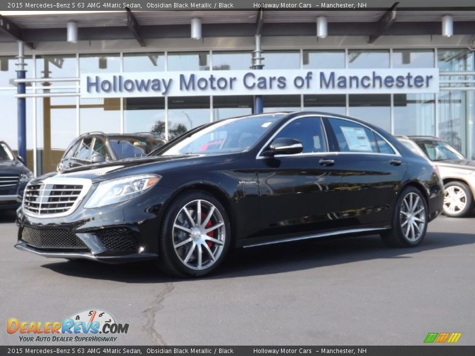 2015 Mercedes-Benz S 63 AMG 4Matic Sedan Obsidian Black Metallic / Black Photo #1