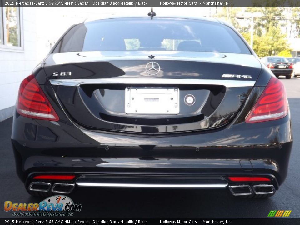 2015 Mercedes-Benz S 63 AMG 4Matic Sedan Obsidian Black Metallic / Black Photo #6