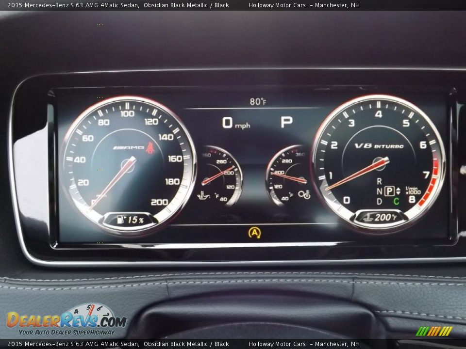 2015 Mercedes-Benz S 63 AMG 4Matic Sedan Gauges Photo #16