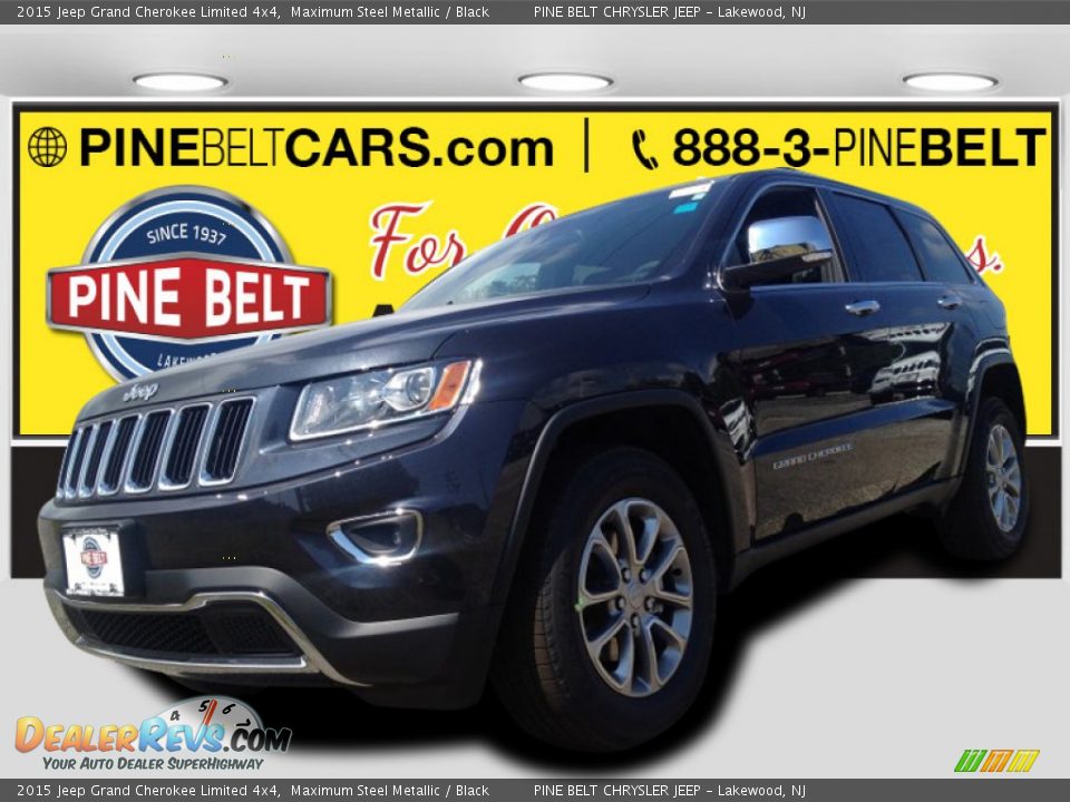 2015 Jeep Grand Cherokee Limited 4x4 Maximum Steel Metallic / Black Photo #1