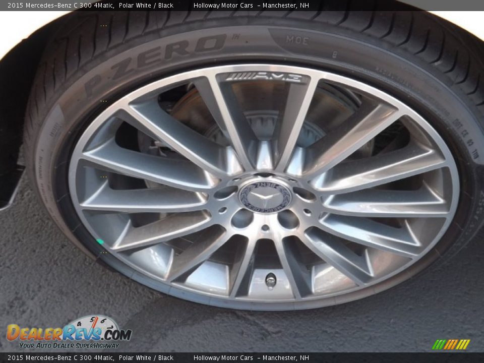 2015 Mercedes-Benz C 300 4Matic Polar White / Black Photo #5