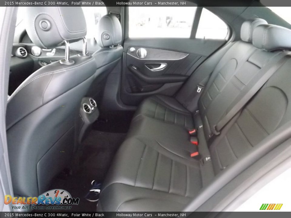 2015 Mercedes-Benz C 300 4Matic Polar White / Black Photo #6