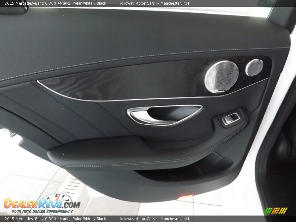 2015 Mercedes-Benz C 300 4Matic Polar White / Black Photo #7