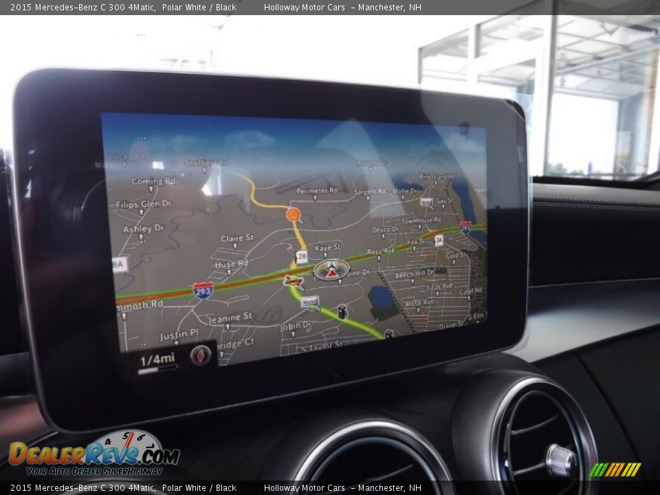 2015 Mercedes-Benz C 300 4Matic Polar White / Black Photo #11