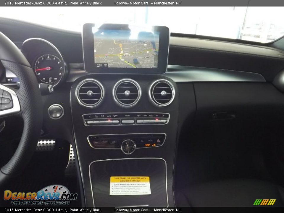 2015 Mercedes-Benz C 300 4Matic Polar White / Black Photo #12