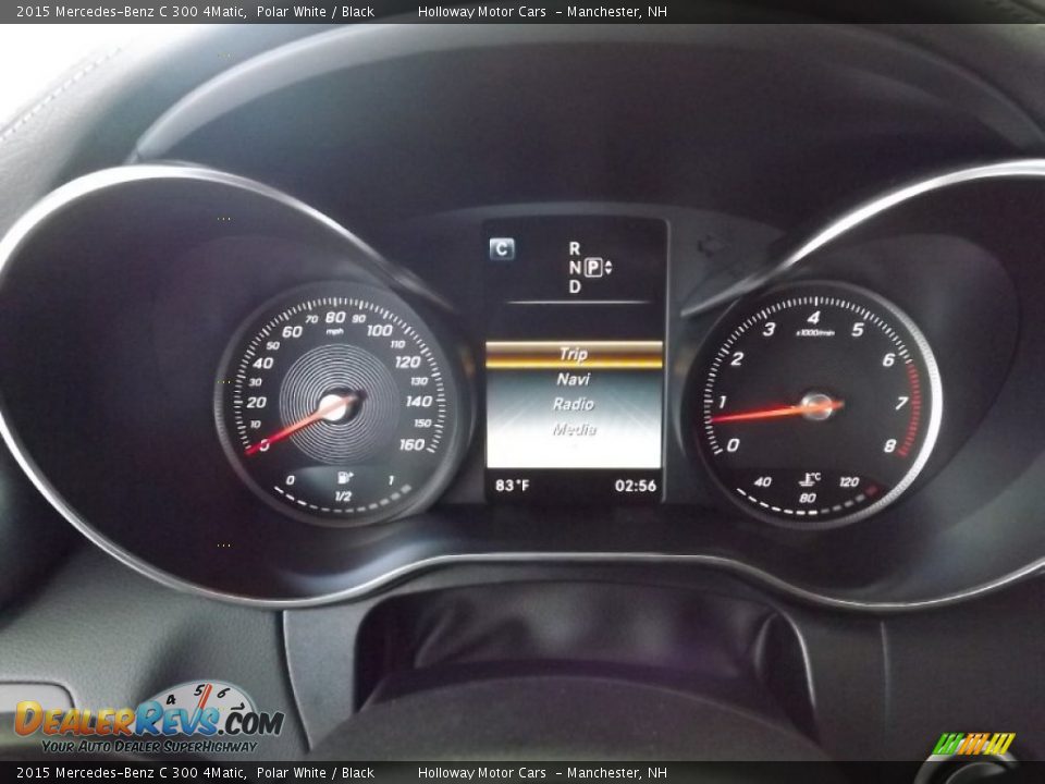 2015 Mercedes-Benz C 300 4Matic Polar White / Black Photo #13