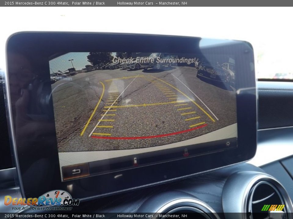 2015 Mercedes-Benz C 300 4Matic Polar White / Black Photo #14