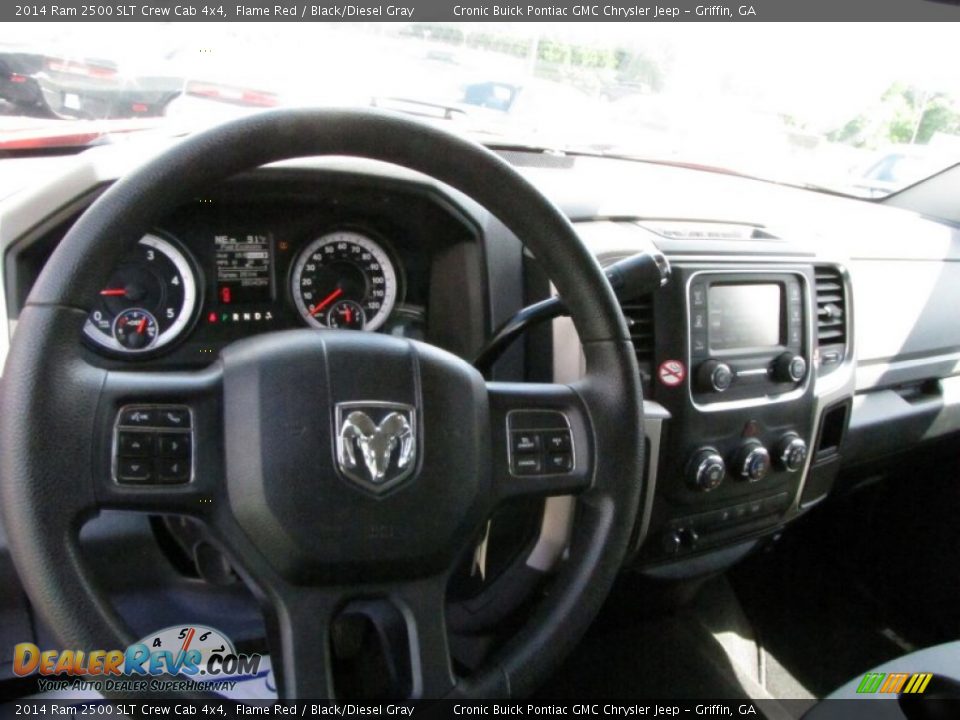 2014 Ram 2500 SLT Crew Cab 4x4 Flame Red / Black/Diesel Gray Photo #10