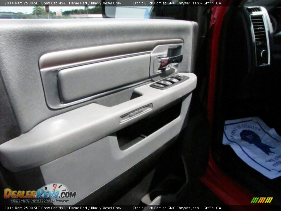 2014 Ram 2500 SLT Crew Cab 4x4 Flame Red / Black/Diesel Gray Photo #11