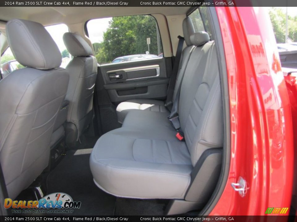 2014 Ram 2500 SLT Crew Cab 4x4 Flame Red / Black/Diesel Gray Photo #16