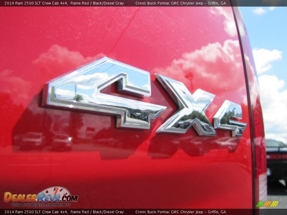 2014 Ram 2500 SLT Crew Cab 4x4 Flame Red / Black/Diesel Gray Photo #17