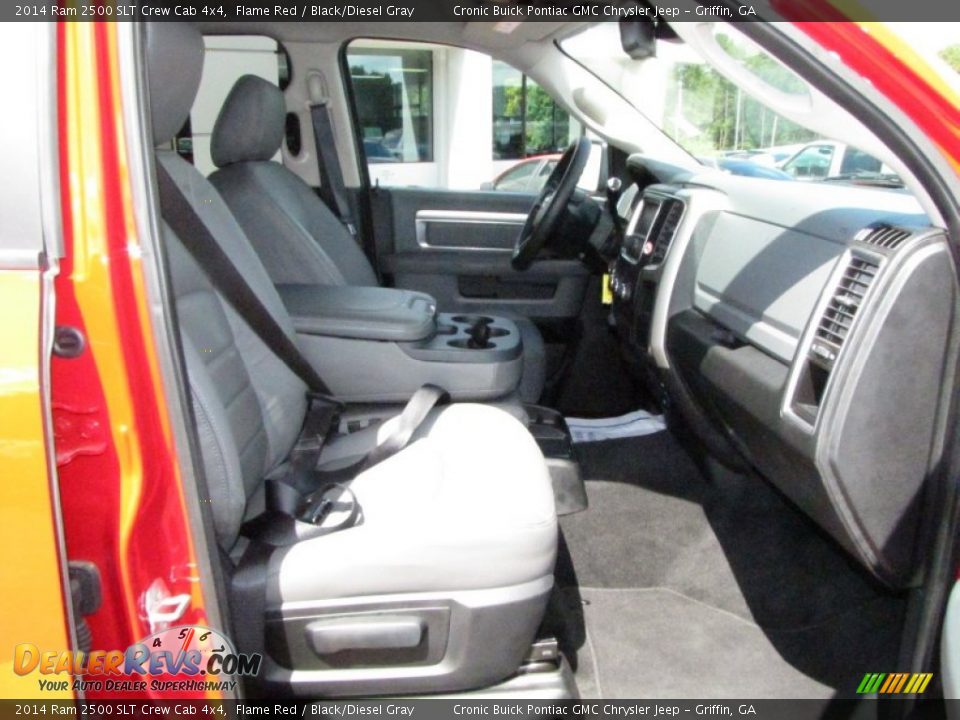 2014 Ram 2500 SLT Crew Cab 4x4 Flame Red / Black/Diesel Gray Photo #19