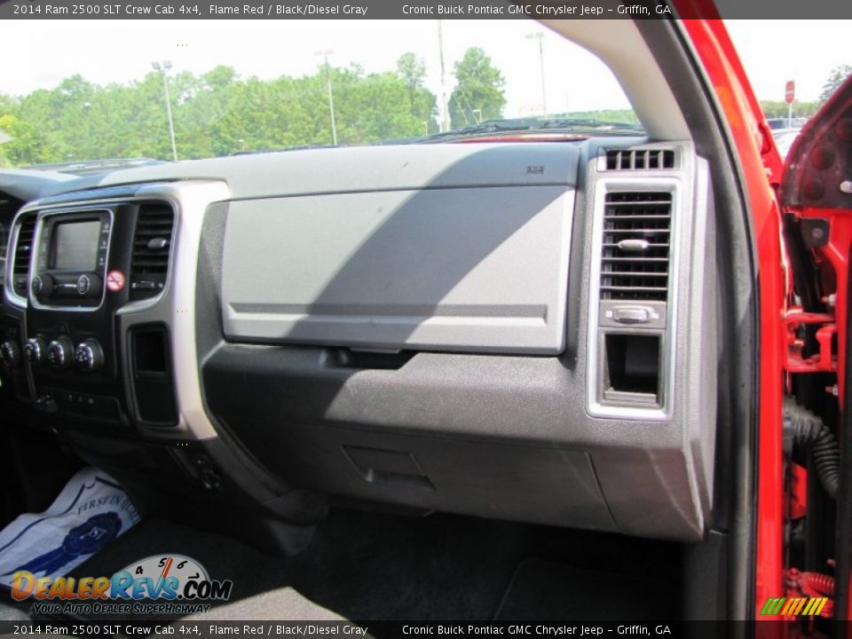 2014 Ram 2500 SLT Crew Cab 4x4 Flame Red / Black/Diesel Gray Photo #20