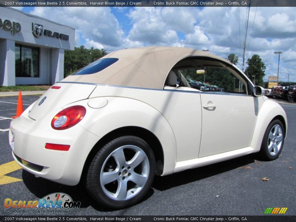 2007 Volkswagen New Beetle 2.5 Convertible Harvest Moon Beige / Cream Photo #16