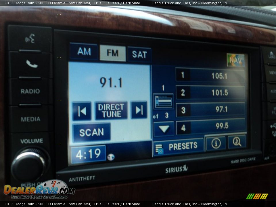 2012 Dodge Ram 2500 HD Laramie Crew Cab 4x4 True Blue Pearl / Dark Slate Photo #16