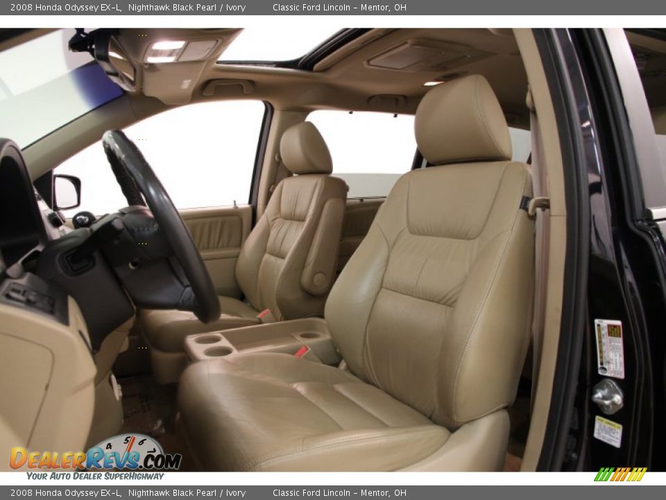 2008 Honda Odyssey EX-L Nighthawk Black Pearl / Ivory Photo #5