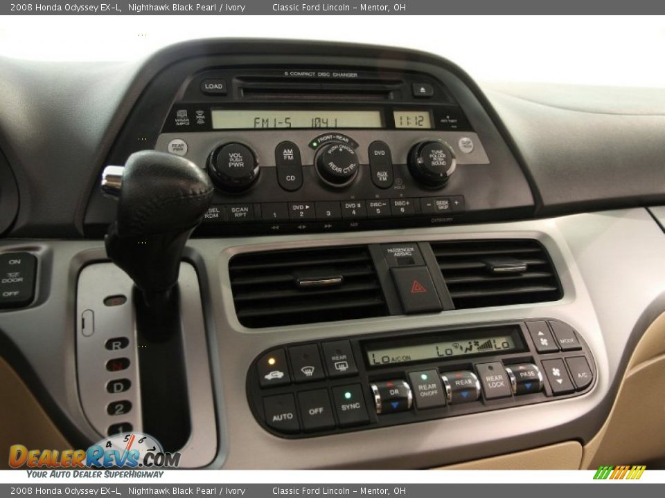 2008 Honda Odyssey EX-L Nighthawk Black Pearl / Ivory Photo #9