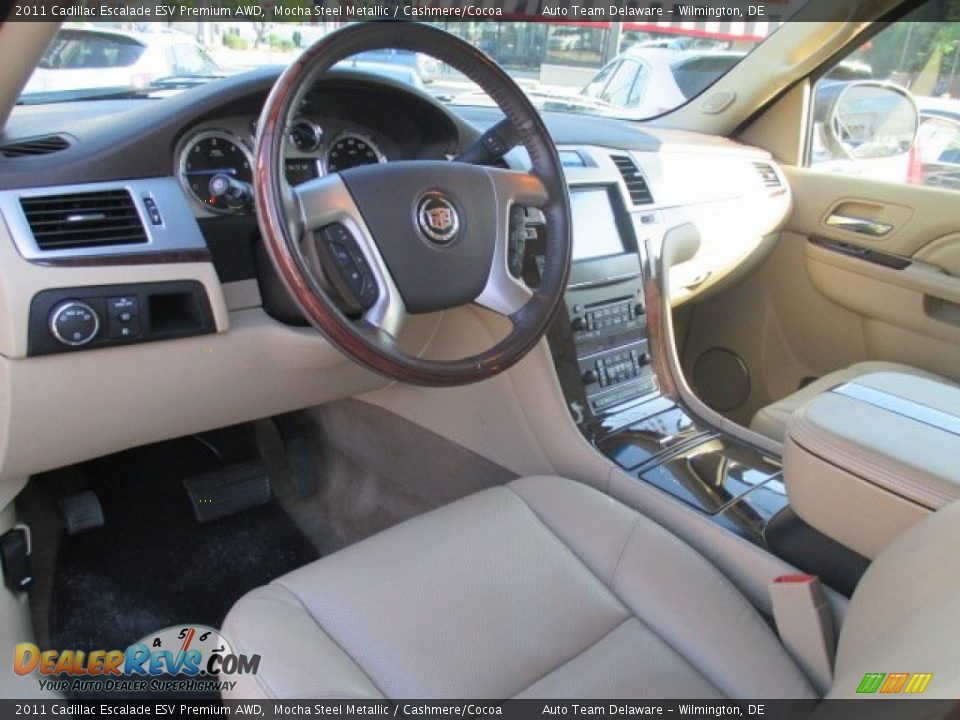 2011 Cadillac Escalade ESV Premium AWD Mocha Steel Metallic / Cashmere/Cocoa Photo #11