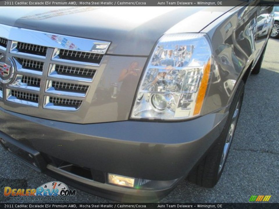 2011 Cadillac Escalade ESV Premium AWD Mocha Steel Metallic / Cashmere/Cocoa Photo #35