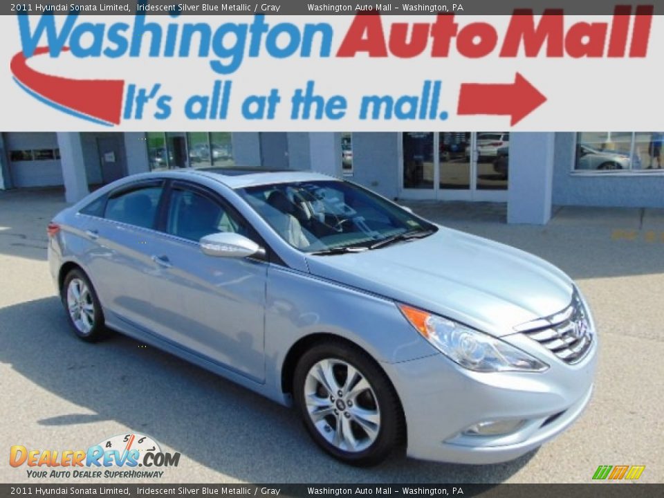 2011 Hyundai Sonata Limited Iridescent Silver Blue Metallic / Gray Photo #1