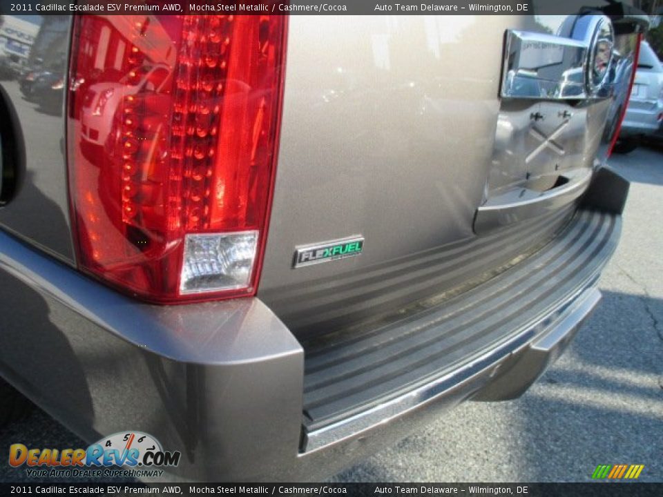 2011 Cadillac Escalade ESV Premium AWD Mocha Steel Metallic / Cashmere/Cocoa Photo #36