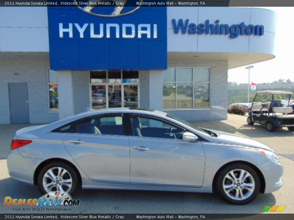 2011 Hyundai Sonata Limited Iridescent Silver Blue Metallic / Gray Photo #2
