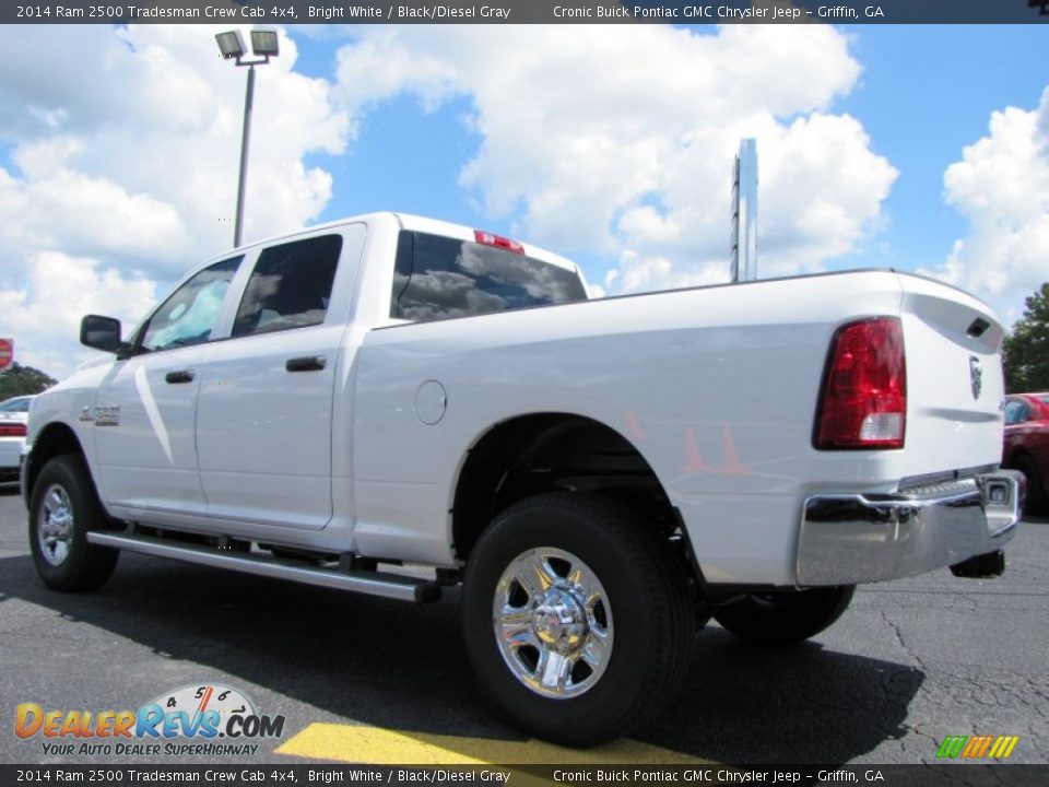 2014 Ram 2500 Tradesman Crew Cab 4x4 Bright White / Black/Diesel Gray Photo #5
