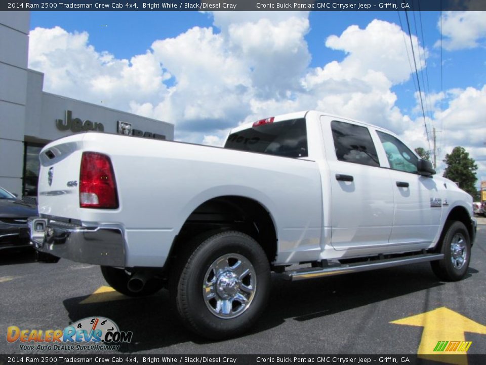 2014 Ram 2500 Tradesman Crew Cab 4x4 Bright White / Black/Diesel Gray Photo #7