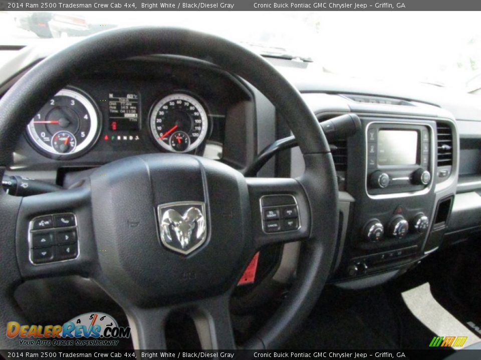 2014 Ram 2500 Tradesman Crew Cab 4x4 Bright White / Black/Diesel Gray Photo #10