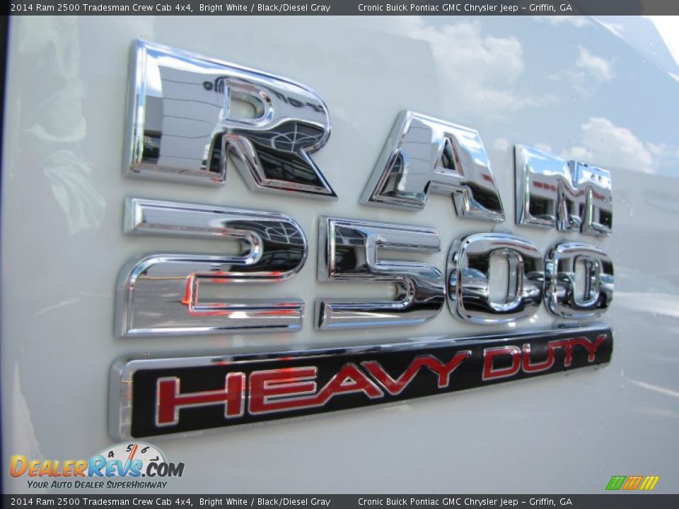 2014 Ram 2500 Tradesman Crew Cab 4x4 Bright White / Black/Diesel Gray Photo #12