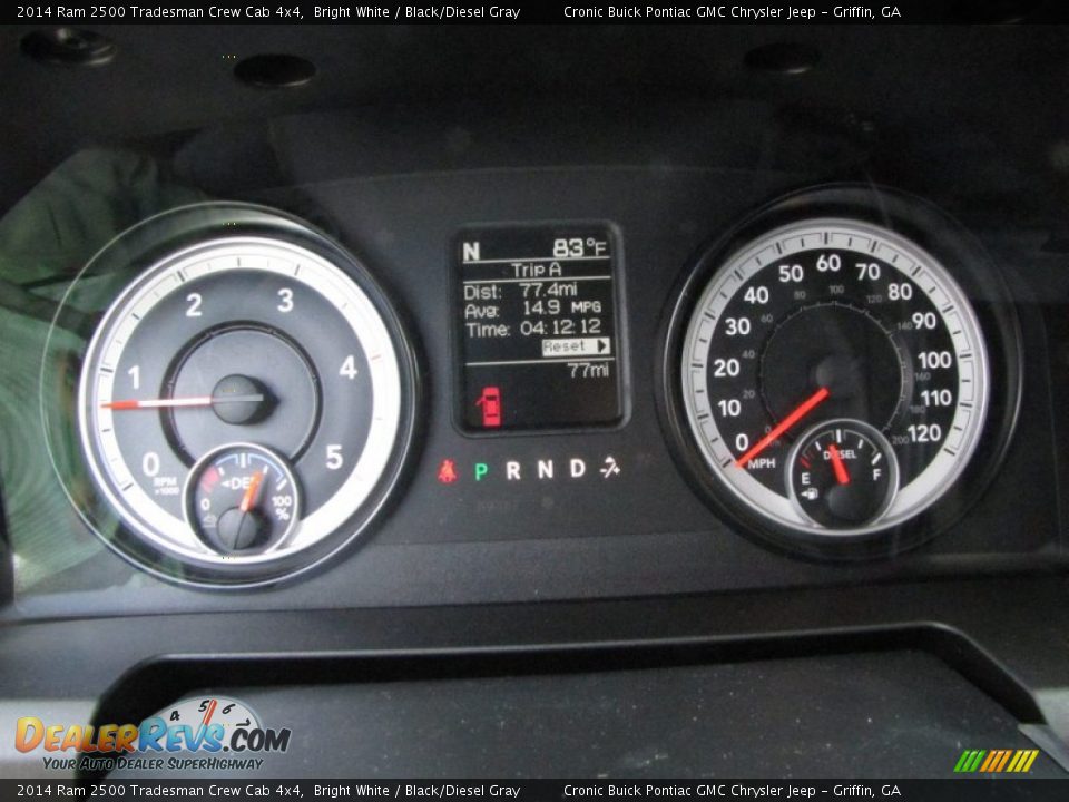 2014 Ram 2500 Tradesman Crew Cab 4x4 Bright White / Black/Diesel Gray Photo #15