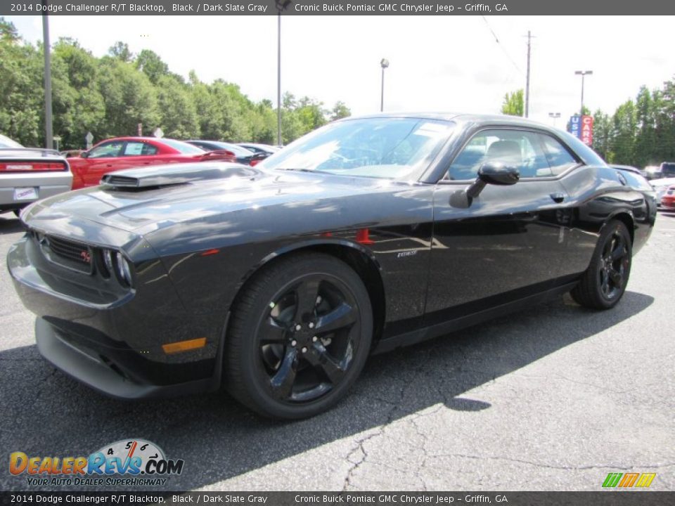 2014 Dodge Challenger R/T Blacktop Black / Dark Slate Gray Photo #3