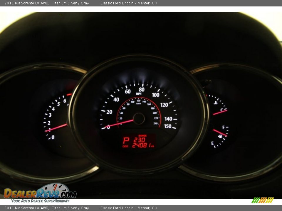 2011 Kia Sorento LX AWD Titanium Silver / Gray Photo #7