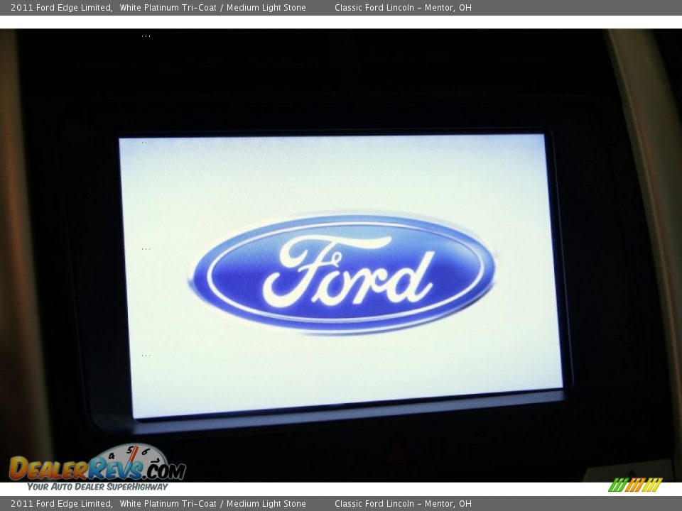 2011 Ford Edge Limited White Platinum Tri-Coat / Medium Light Stone Photo #8