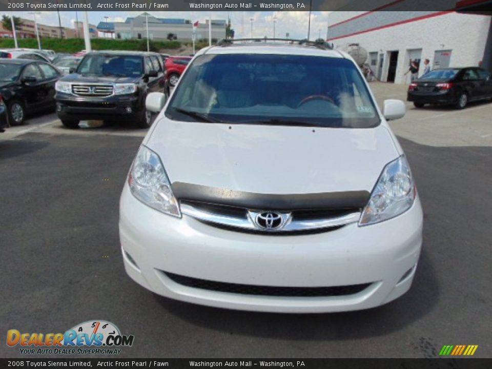 2008 Toyota Sienna Limited Arctic Frost Pearl / Fawn Photo #4
