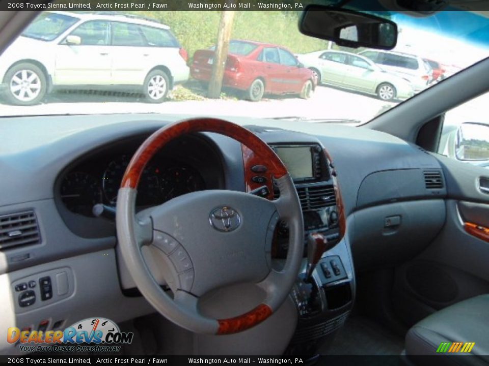 2008 Toyota Sienna Limited Arctic Frost Pearl / Fawn Photo #10
