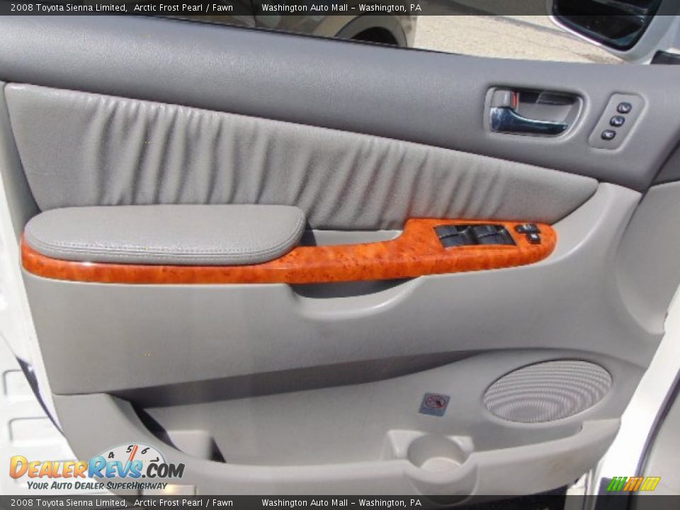 2008 Toyota Sienna Limited Arctic Frost Pearl / Fawn Photo #11