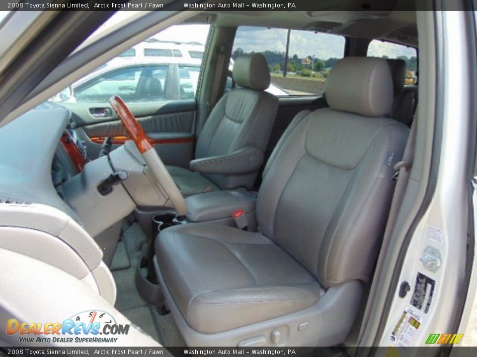 2008 Toyota Sienna Limited Arctic Frost Pearl / Fawn Photo #15