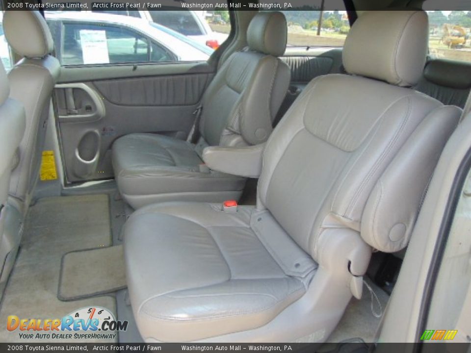 2008 Toyota Sienna Limited Arctic Frost Pearl / Fawn Photo #16