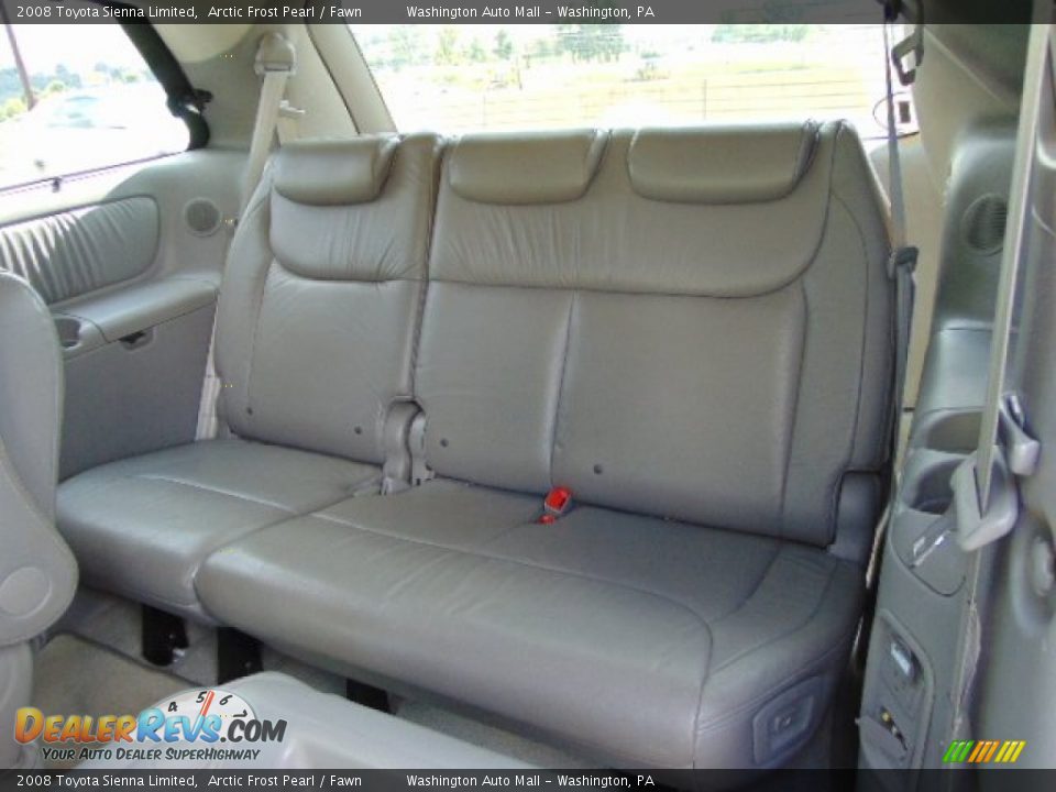 2008 Toyota Sienna Limited Arctic Frost Pearl / Fawn Photo #17