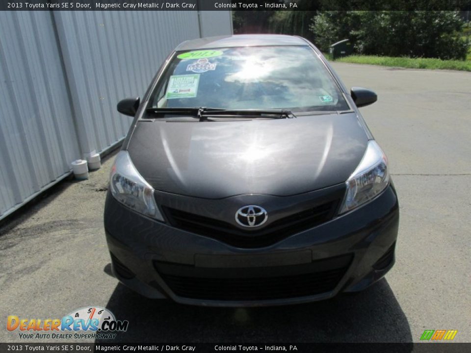2013 Toyota Yaris SE 5 Door Magnetic Gray Metallic / Dark Gray Photo #8