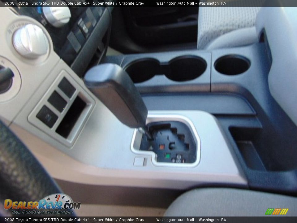 2008 Toyota Tundra SR5 TRD Double Cab 4x4 Super White / Graphite Gray Photo #15
