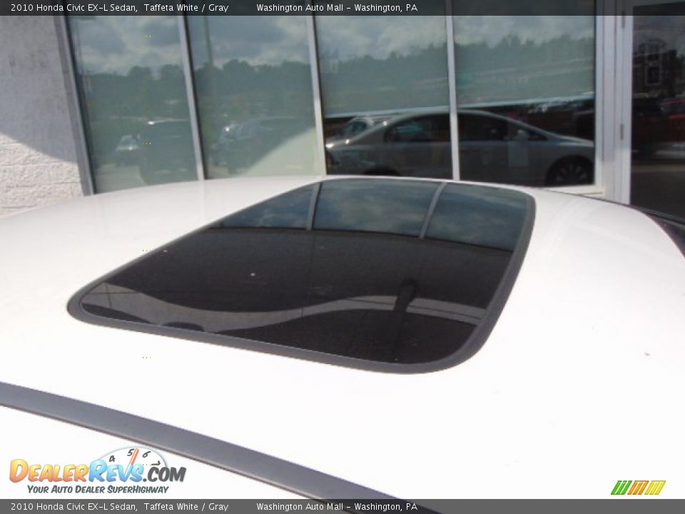 2010 Honda Civic EX-L Sedan Taffeta White / Gray Photo #3