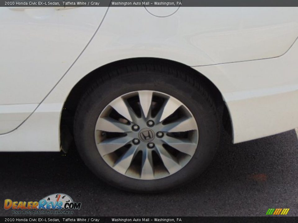 2010 Honda Civic EX-L Sedan Taffeta White / Gray Photo #7