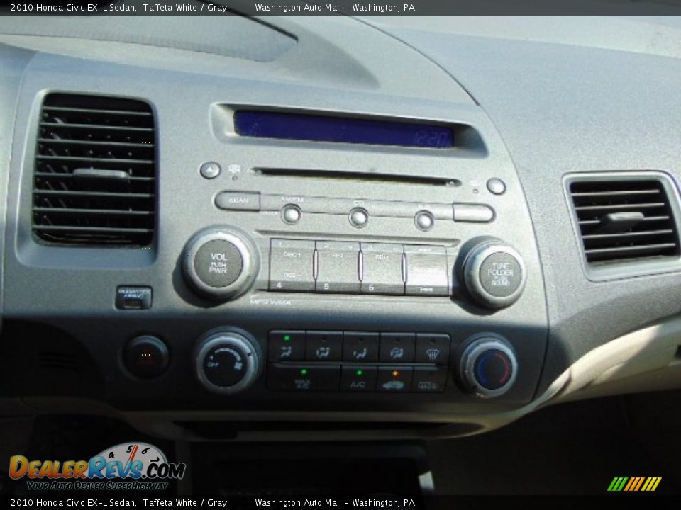 2010 Honda Civic EX-L Sedan Taffeta White / Gray Photo #15