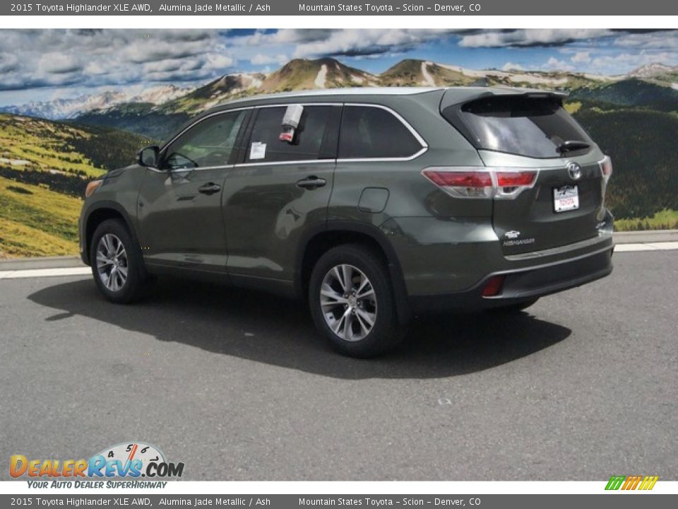 2015 Toyota Highlander XLE AWD Alumina Jade Metallic / Ash Photo #3